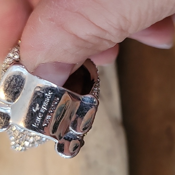 Kate Spade Rhinestone Pave Rabbit Cocktail Ring - Picture 7 of 8